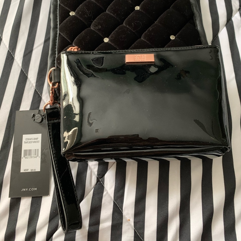 BRAND NEW! Blk Patton Jones New York Cosmetic Bag